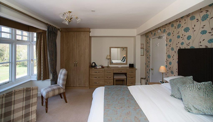 Forest view bedroom at the Cloud Hotel 3 star New Forest Hotel, Brockenhurst
