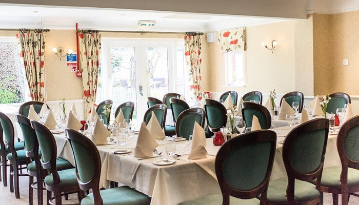 Private functions and private dining at the Cloud Hotel 3 star New Forest Hotel, Brockenhurst